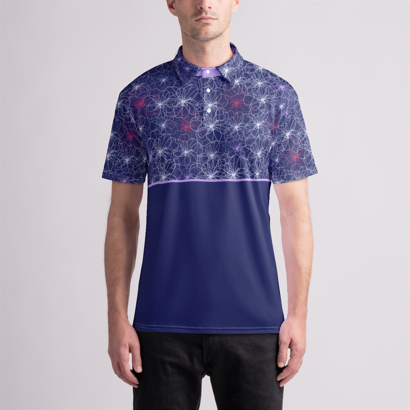 Midnight Tangle - Men's Golf Polo