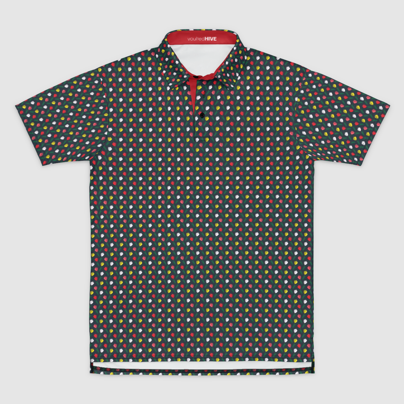 Origami Tulip Garden  - Men's Golf Polo