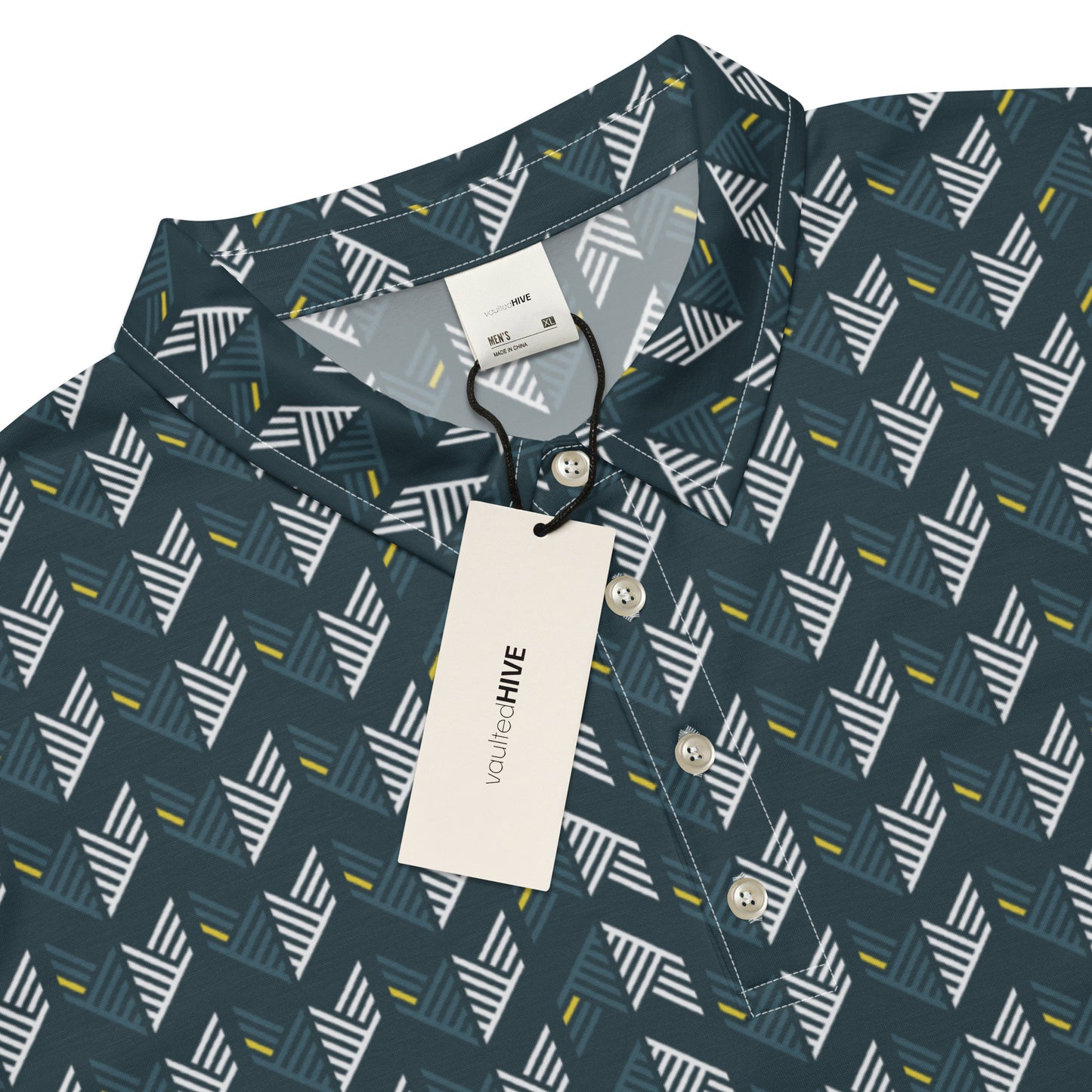 GOLF: Geometric Arrows - Men's Slim Fit Polo